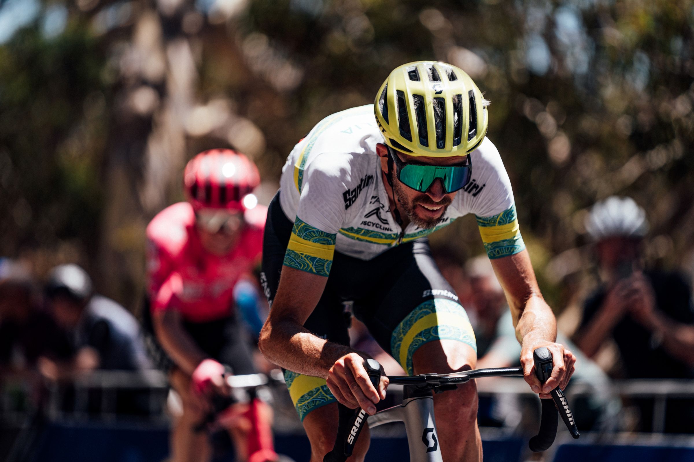 Australian cyclist Damien Howson races for the ARA Australian Cycling Team during the 2025 Santos Tour Down Under TDU